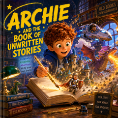 The Book of Unwritten Stories – Personalized Imagination Book for Kids