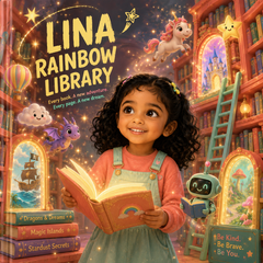 The Rainbow Library - Personalized Reading Book for Girls