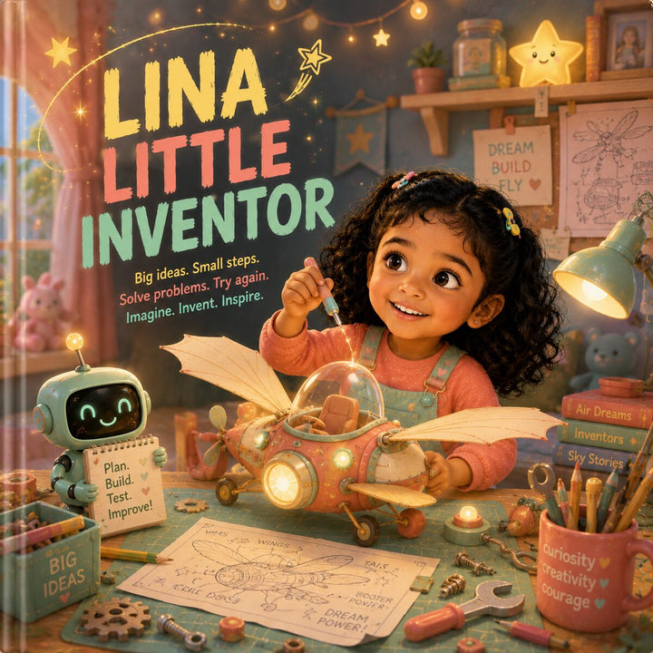 The Little Inventor – Personalized STEM Book for Girls