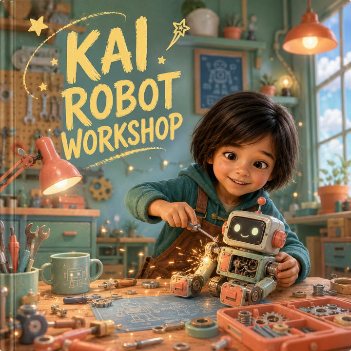 The Robot Workshop – Personalized STEM Book for Kids