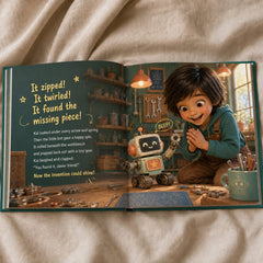 The Robot Workshop – Personalized STEM Book for Kids