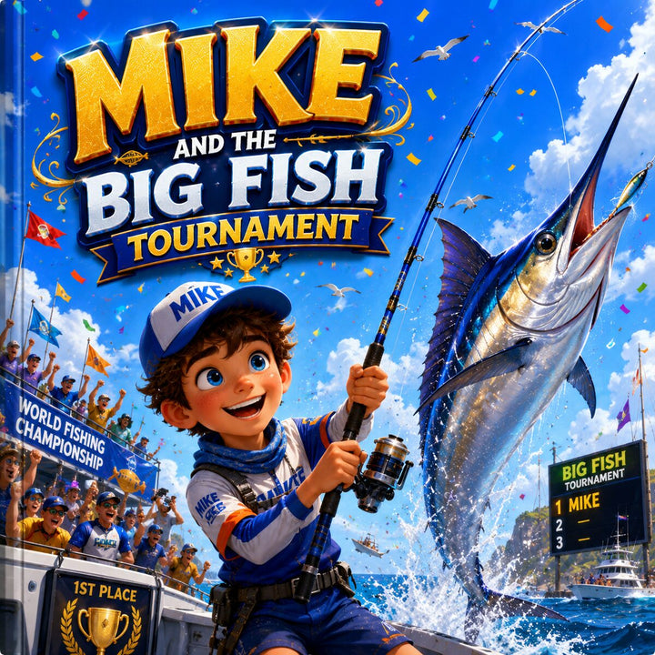 The Big Fish Tournament – Personalized Fishing Book for Kids