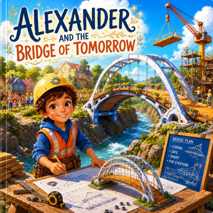 The Bridge of Tomorrow – Personalized Engineering Book for Kids