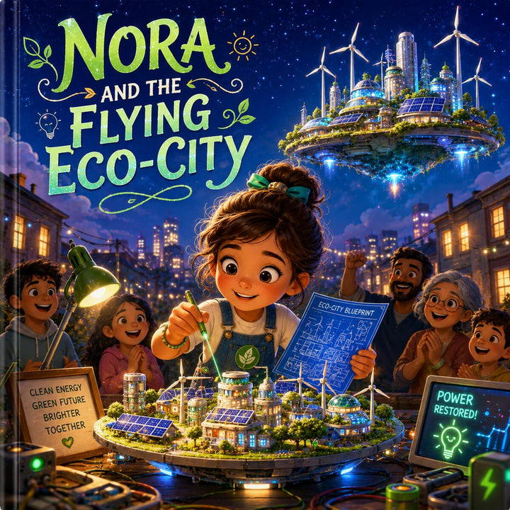 The Flying Eco-City – Personalized STEM Book for Girls