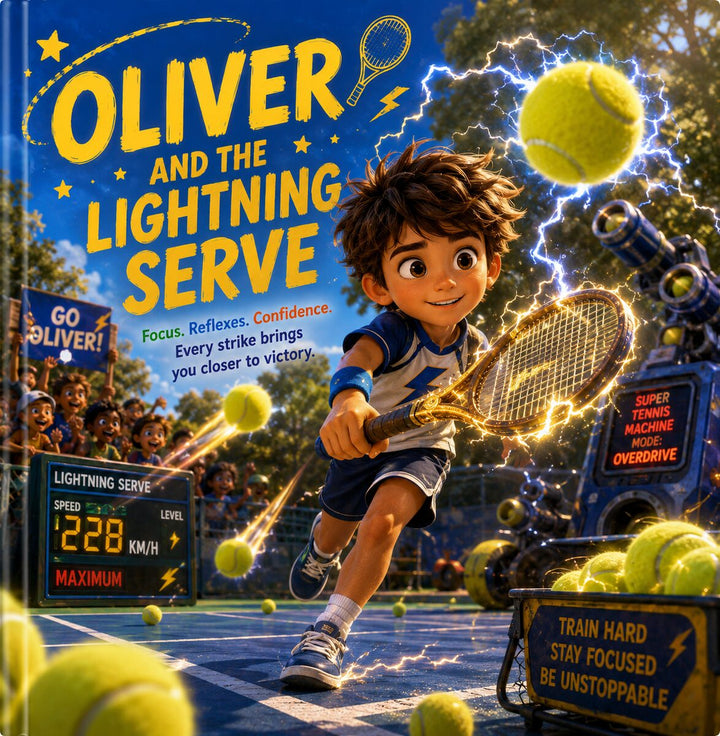 The Lightning Serve – Personalized Tennis Book for Kids
