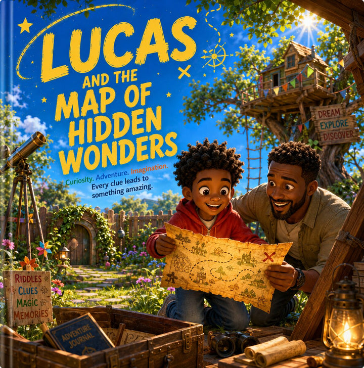The Map of Hidden Wonders – Personalized Treasure Hunt Book for Kids