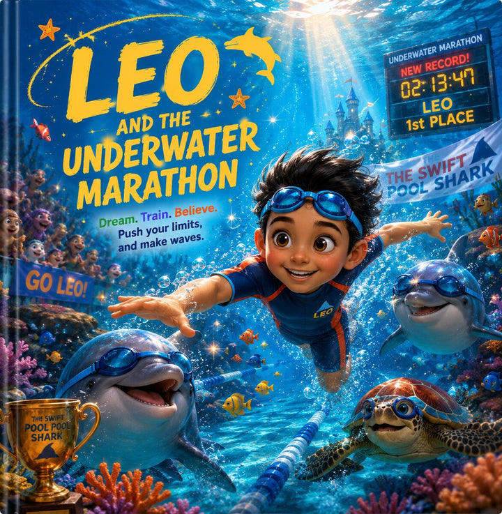 The Underwater Marathon – Personalized Swimming Book for Kids