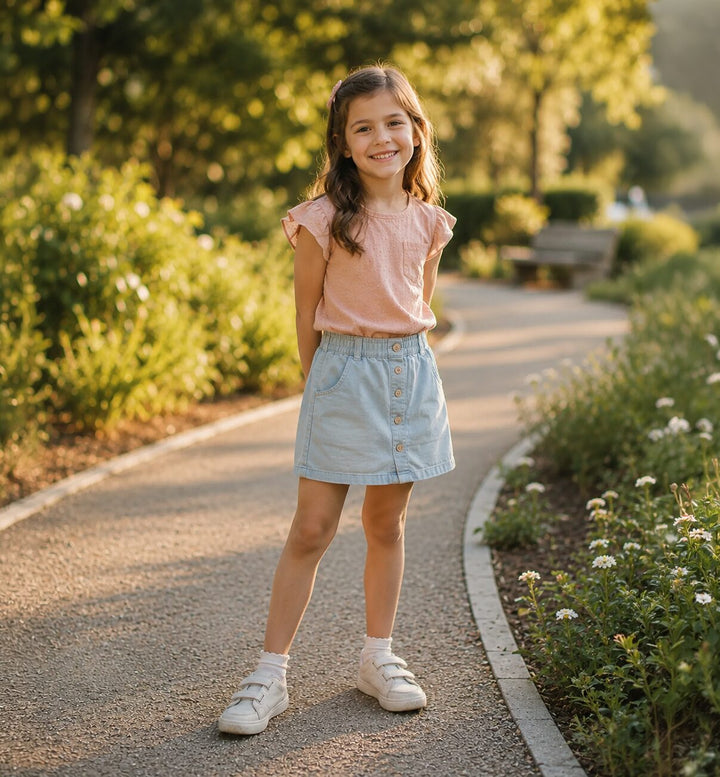 A girl's photo before personalisation