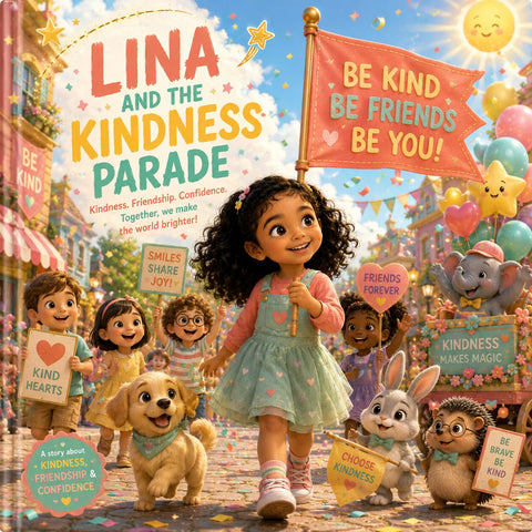 Personalised book cover starring Lina